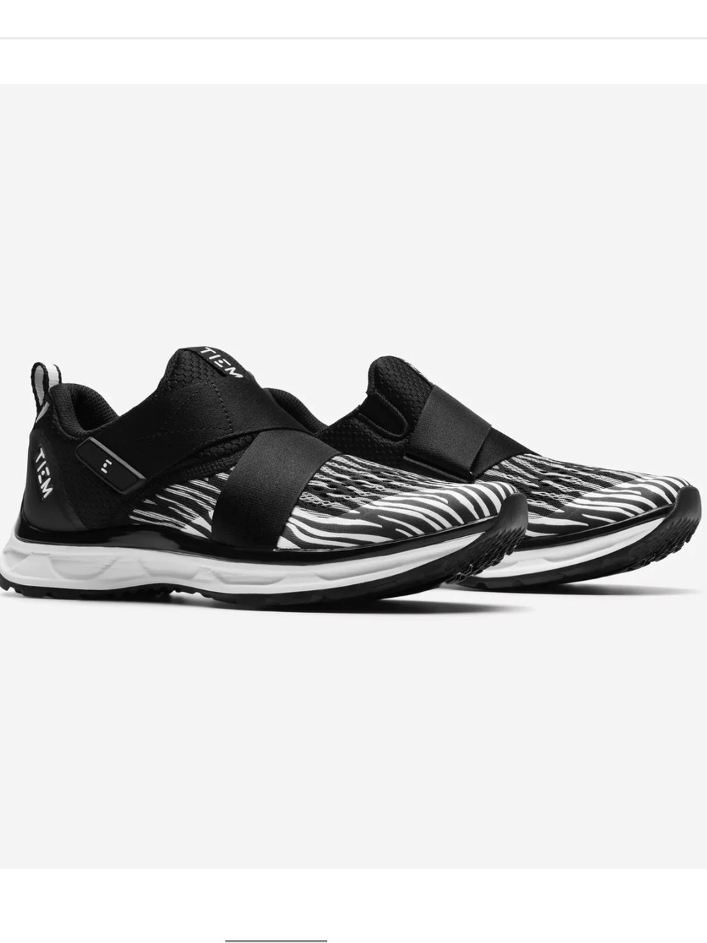 TIEM Women’s Zebra Black Cycling Shoes Size 6.5